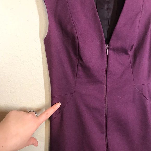 Kate Spade Saturday Purple Lets Make Contact zippered sheath dress - Picture 5 of 12